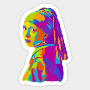 Girl With A Pearl Earring Sticker